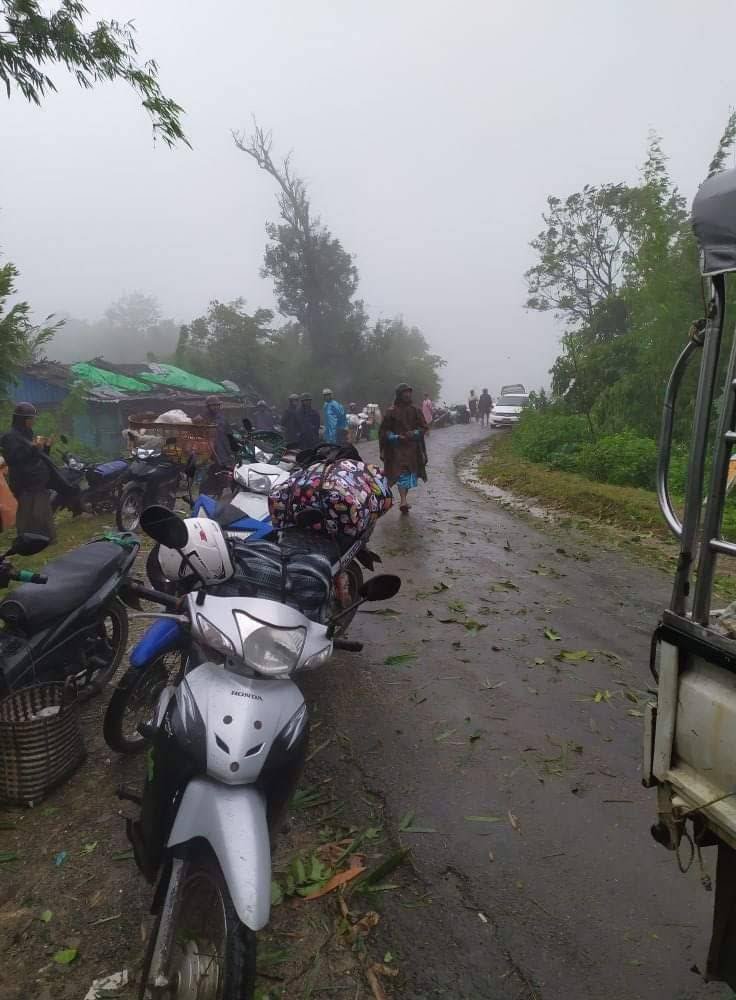 ဂွမြို့နယ် ဆပ်သွား တိုက်နယ်က ကျေးရွာ ဆယ်ရွာကျော် ‌စစ်ပွဲကြောင့် ထွက်ပြေးတိမ်းရှောင်ရ