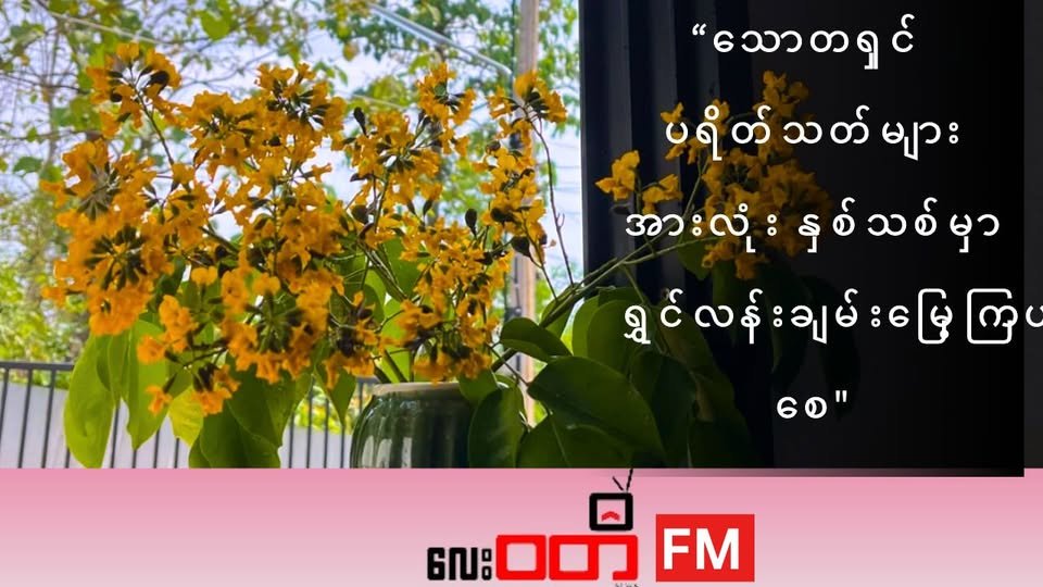 သောတရှင် ပရိတ်သတ်များ အားလုံး နှစ်သစ်မှာ ရွှင်လန်းချမ်းမြေ့ကြပါစေ၊