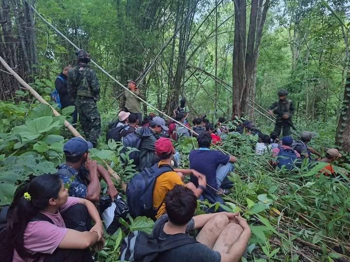 ထိုင်း-မြန်မာနယ်စပ်မှာ တရားမဝင် မြန်မာရွေ့ပြောင်း အလုပ်သမားများဖမ်းမိ