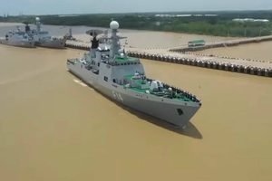 More Warships Arrive at Danyawaddy Naval Headquarters in Kyaukphyu